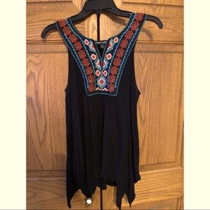 Embroidered Tank Top
